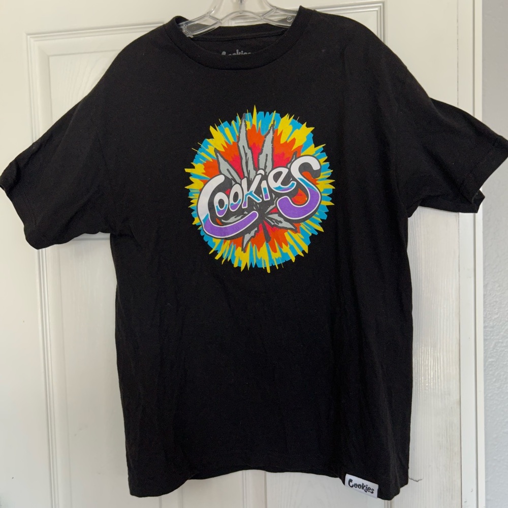 Cookies SF Rainbow Skate Rap Black T-Shirt Size: L